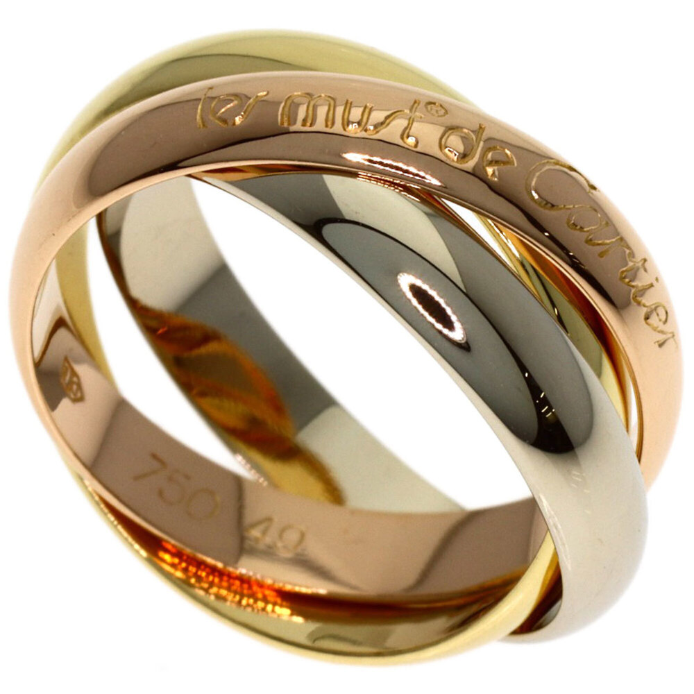 CARTIER 18k Gold Trinity Ring #49